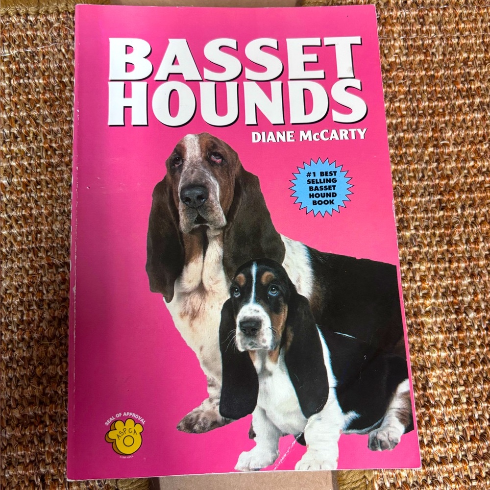 Basset Hounds Paperback Book By Diane McCarty with ASPCA Seal of approval